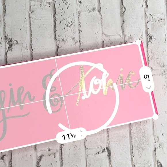 Gin & Tonic Small Wooden Block Sign - Picture 4 of 4